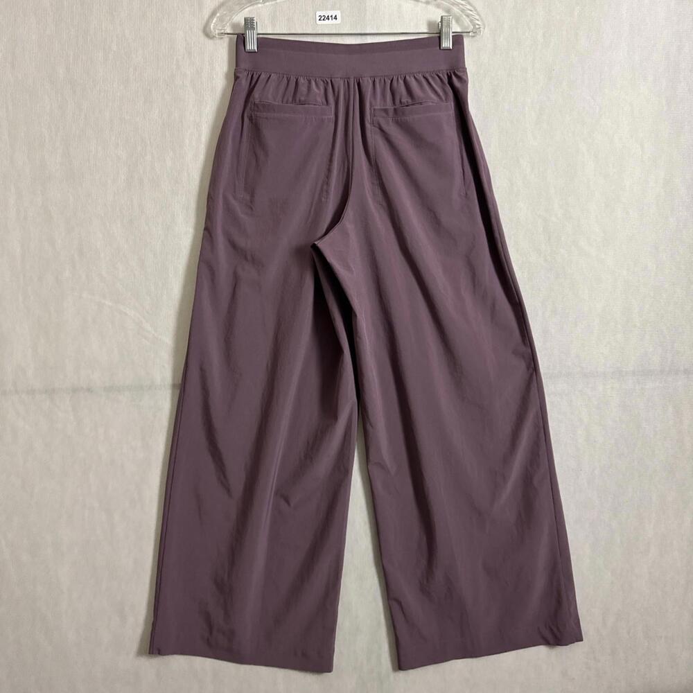 Athleta Purple Wide-Leg Track Pants - Picture 2 of 13